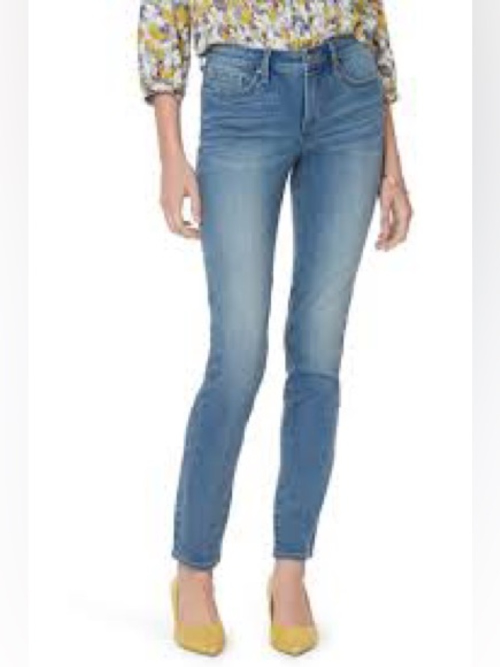 NYDJ Alina Ankle Light Blue Skinny Jeans Sz 4